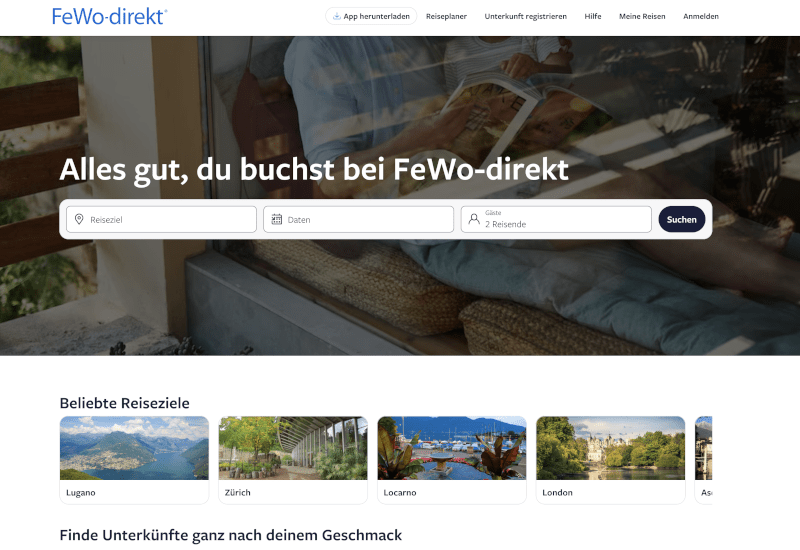 FeWo-direkt | Buche deine Ferienwohnung: Wohnungen, Ferienhaus